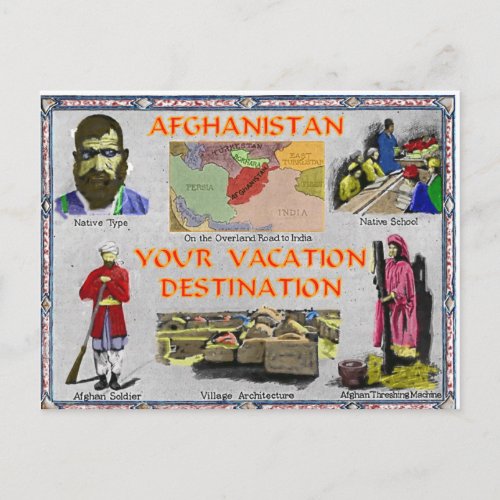 Afghanistan Your Vacation Destination Postcard