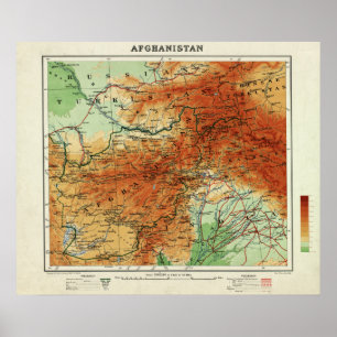 AfghanistanPanoramic MapAfghanistan Poster