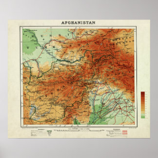 AfghanistanPanoramic MapAfghanistan Poster