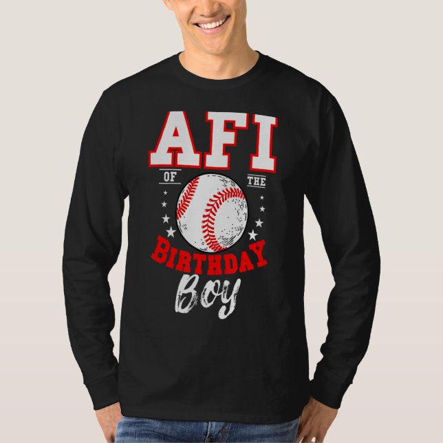 Afi Of The Birthday Boy Baseball Theme Bday Celebr T-Shirt (Front)