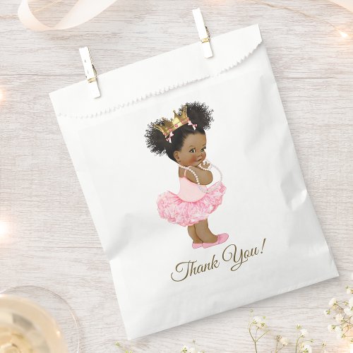 Afican American Princess Baby Shower Gift Bags