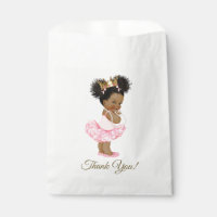 Afican American Princess Baby Shower Gift Bags