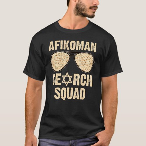 Afikoman Search Squad Funny Passover Seder Sunglas T_Shirt