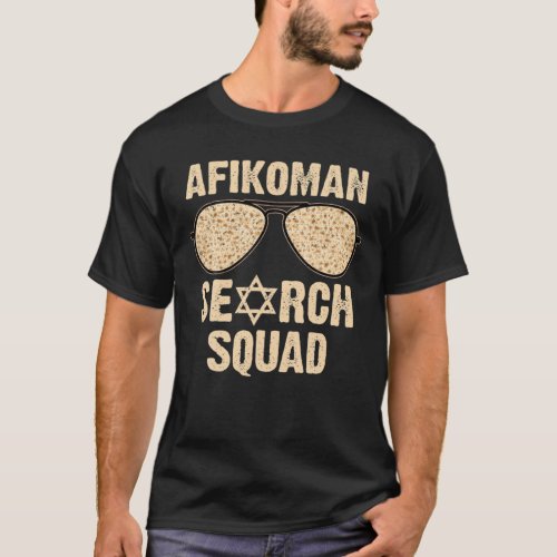 Afikoman Search Squad Funny Passover Seder Sunglas T_Shirt