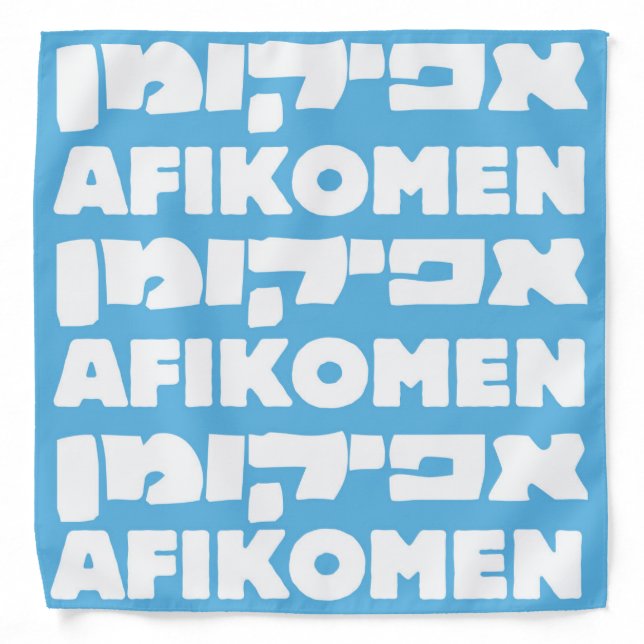 Afikomen Wrap Cloth for Passover Bandana (Front)