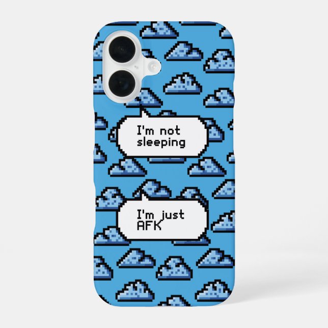 AFK Clouds – Retro Pixel Phone Iphone Case (Back)