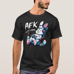 AFK Easter Loading – Funny Sleeping Gamer Bunny T-Shirt