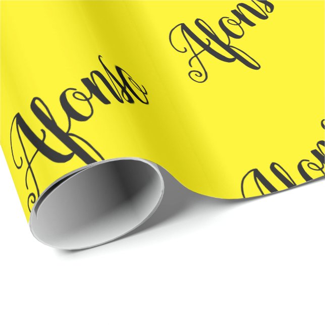 Afonso Yellow Wrapping Paper (Roll Corner)