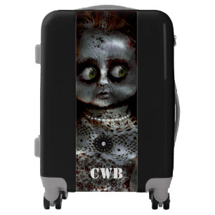 Afraid Doll Scary or DIY Photo Monogram Luggage