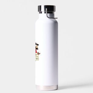 Afraid Turkey Disguise Joke Humor Funny Thanksgivi Water Bottle
