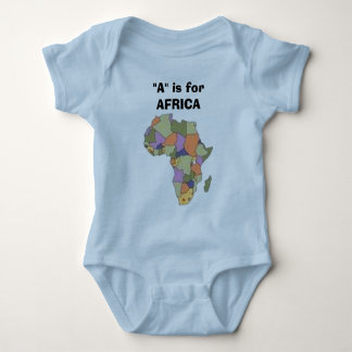 AFRICA2, "A" is for AFRICA Baby Bodysuit