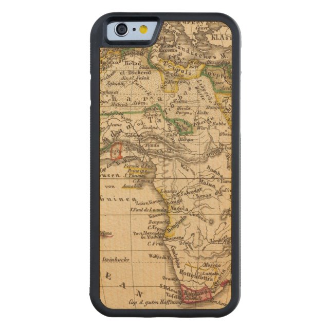 Africa 16 carved wood iPhone case (Back)