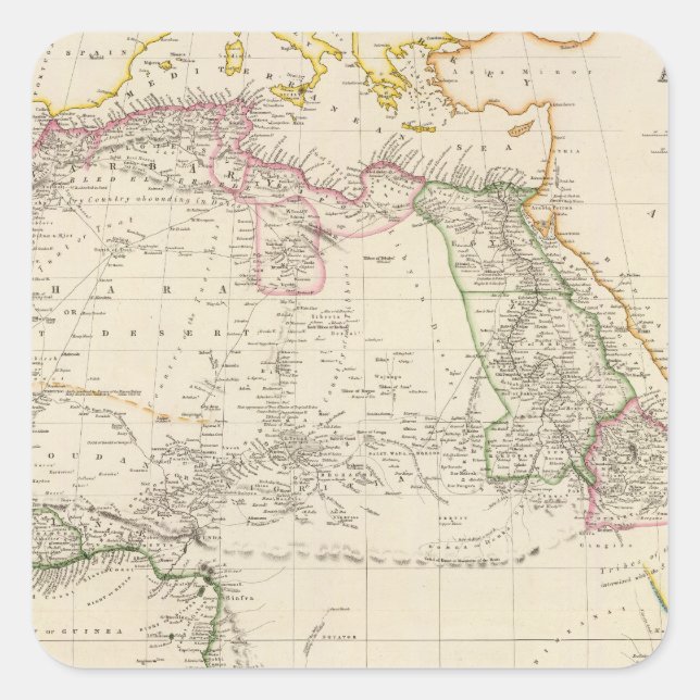 Africa 24 square sticker (Front)