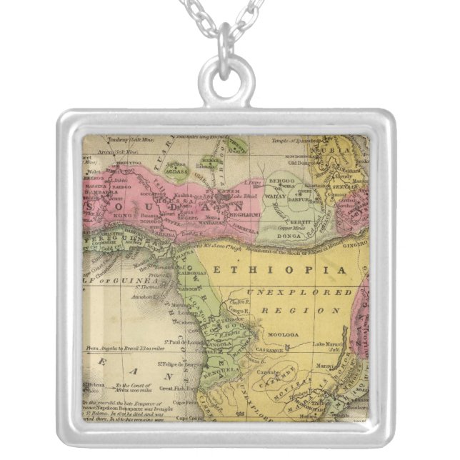Africa 33 silver plated necklace (Front)