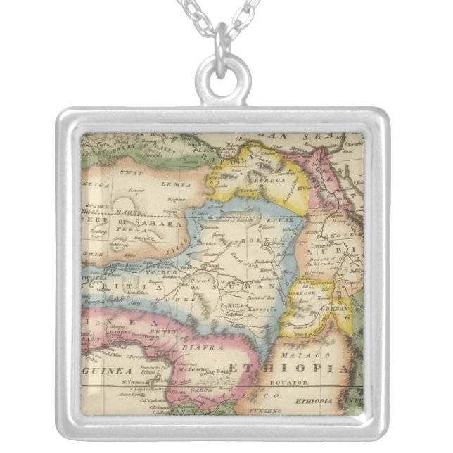 Africa 36 silver plated necklace (Front)