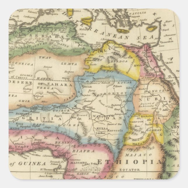 Africa 36 square sticker (Front)