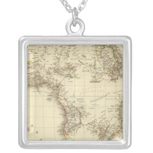 Africa 3 silver plated necklace