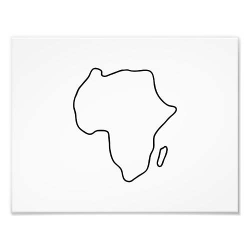 Africa African continent map Photo Print