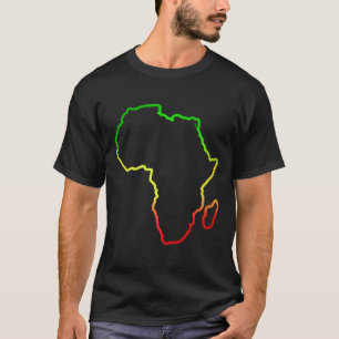 Africa African Map Reggae Rasta T-Shirt