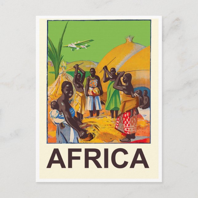 Africa, African traditional village Postcard (Front)