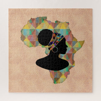 Africa | African Woman in Head Wrap Jigsaw Puzzle
