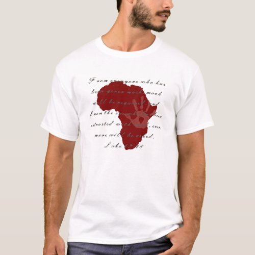 Africa AIDS / HIV / Poverty Awareness Shirt Africa AIDS / HIV / Poverty Awareness Shirt