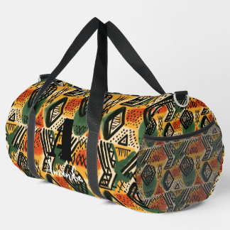 Africa Amhara Ethiopia Geometric Ethnic Pattern 2 Duffle Bag