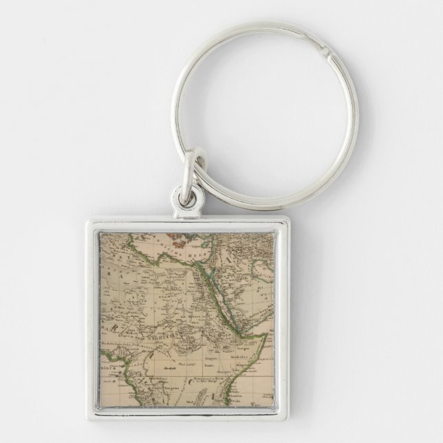 Africa and Asia Keychain (Front)