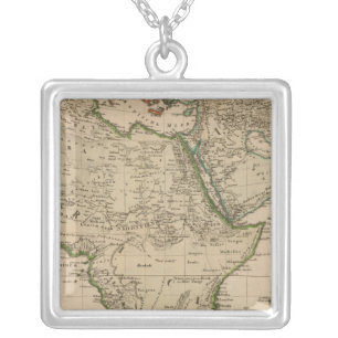 Africa and Asia Silver Plated Necklace