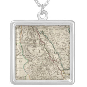 Africa and Egypt Silver Plated Necklace