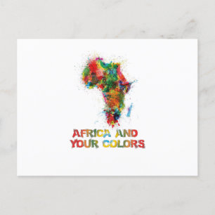 Africa and your Colors Postcard