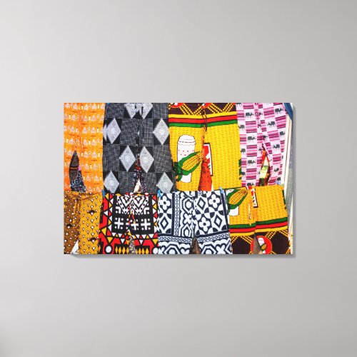 Africa Angola Benguela Brightly Colored Pants Canvas Print