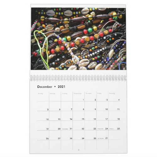 Africa Art Colander With Beautiful Pictures Calendar
