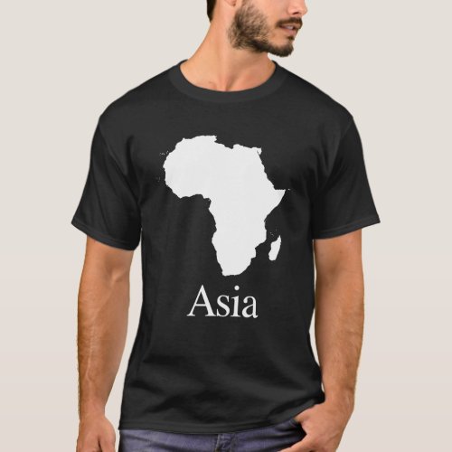 Africa Asia for Darker color shirts T_Shirt