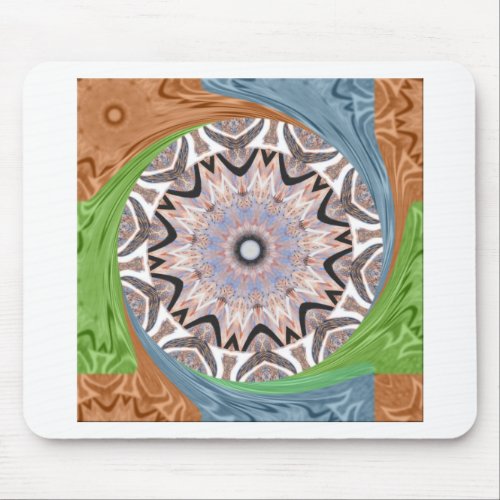 Africa Asia traditional edgy pattern Mouse Pad