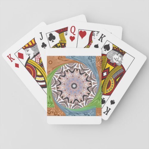 Africa Asia traditional edgy pattern Playing Cards