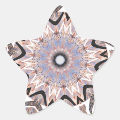 Africa Asia traditional edgy pattern Star Sticker