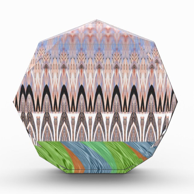 Africa Asia traditional pattern Acrylic Award (Front)