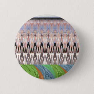 Africa Asia traditional pattern Pinback Button