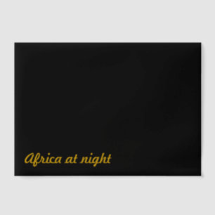 Africa at Night funny prank joke Vellum Invitations
