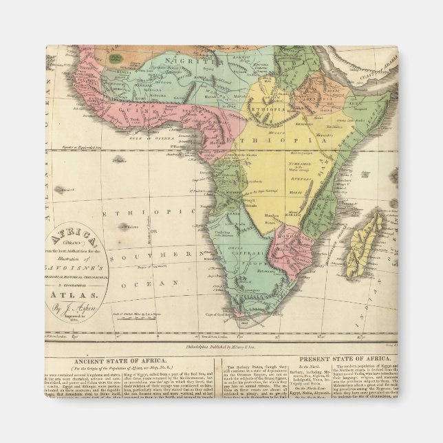 Africa Atlas Map 2 Magnet (Front)