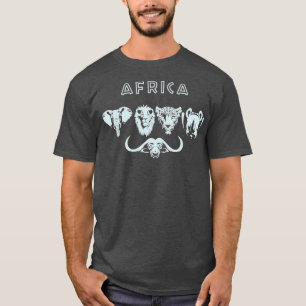 Africa Big 5 Wildlife Safari Hunting T-Shirt