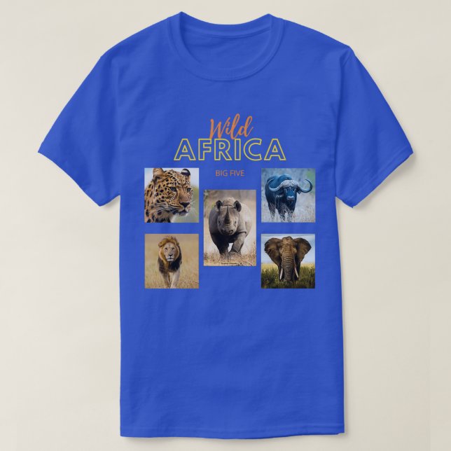 Africa Big Five T-Shirt (Design Front)