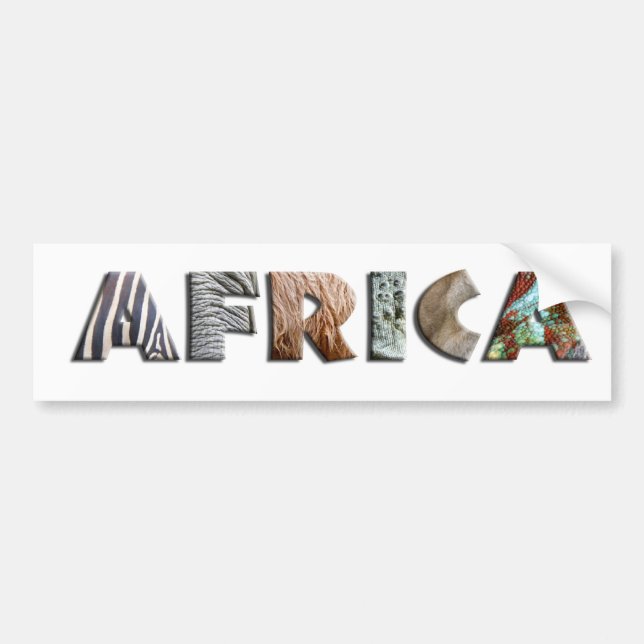 Africa Bumper Sticker (Front)