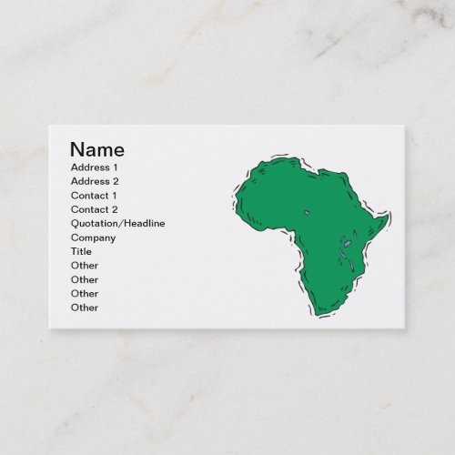 Africa Business Cards
