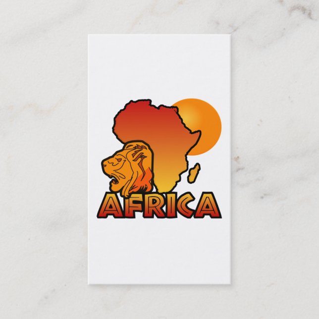 Africa business cards - customize (Front)