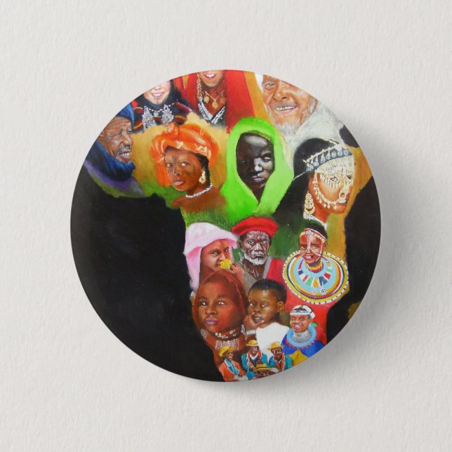 Africa Button (Front)