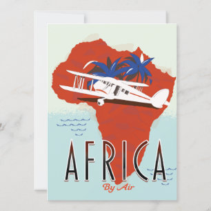 Africa By Air travel poster