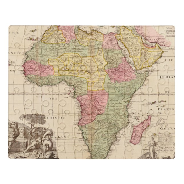 Africa circa 1725 jigsaw puzzle (Puzzle Horizontal)