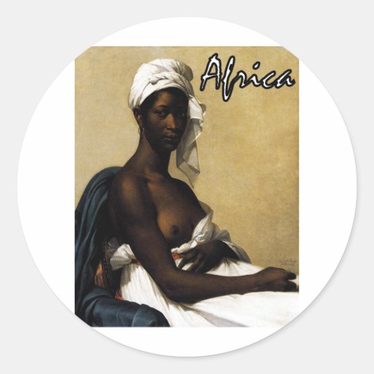 Africa Classic Round Sticker